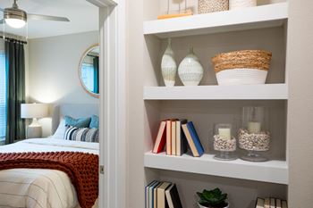 Built-In Wood Shelving*